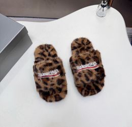 Leopard print Balenciaga slides