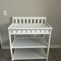White Baby Changing Station 