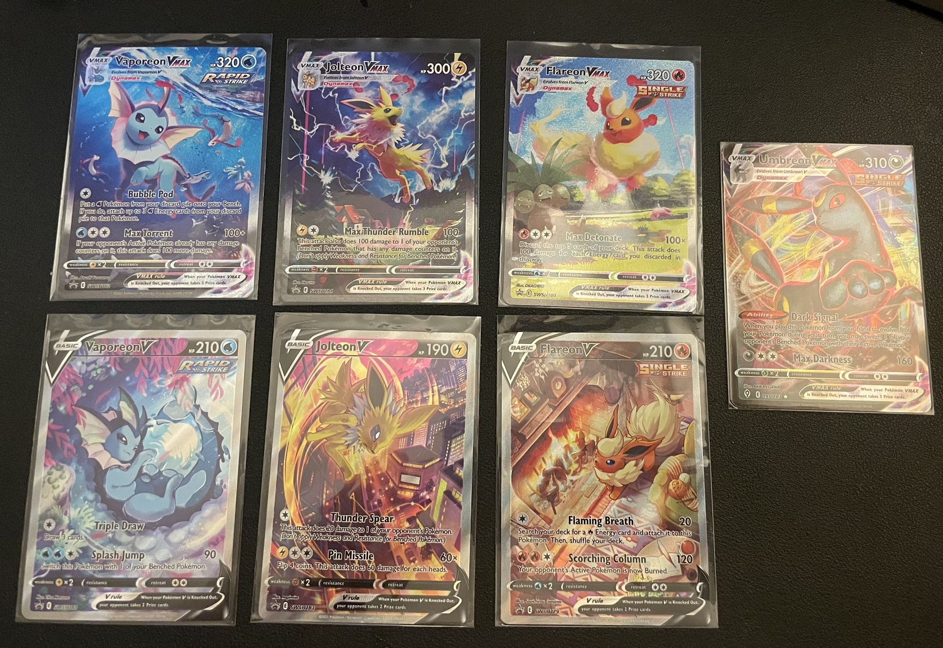 Pokemon Eeveelutions Promo SW&SH alt arts