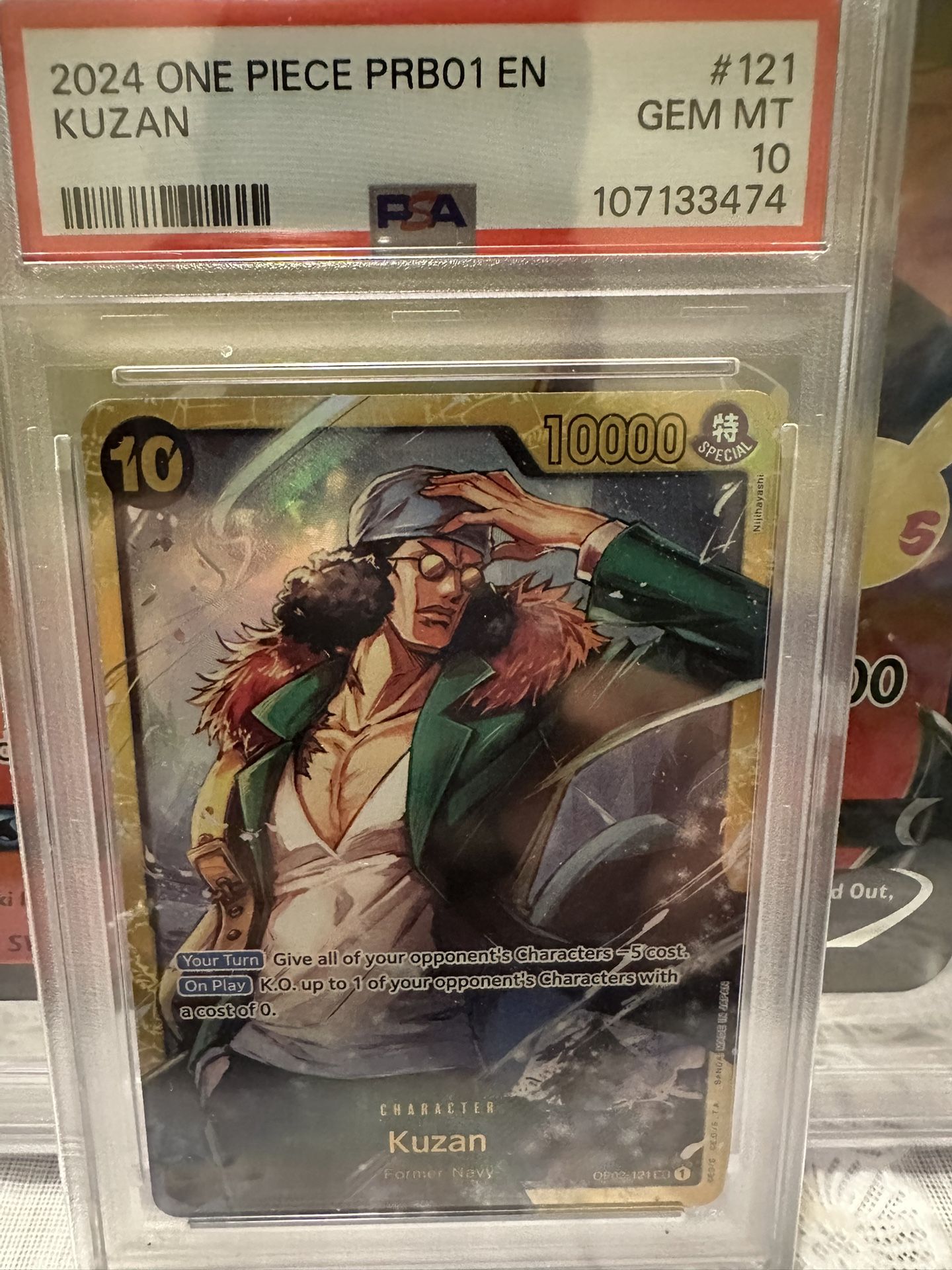 One Piece Kuzan Psa 10