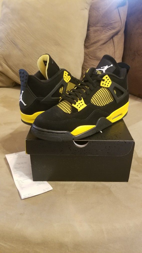 Nike Air Jordan Retro 4 Thunder OG White Cement Chicago Lost & Found SB 1 2 3 4 5 6 7 8 13 11 9 12 Reimagine Hyper Lightning Yellow Carolina