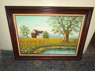 Landscape oil painting