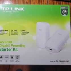 Gigabit Powerline Starter Kit TP-Link New & Sealed