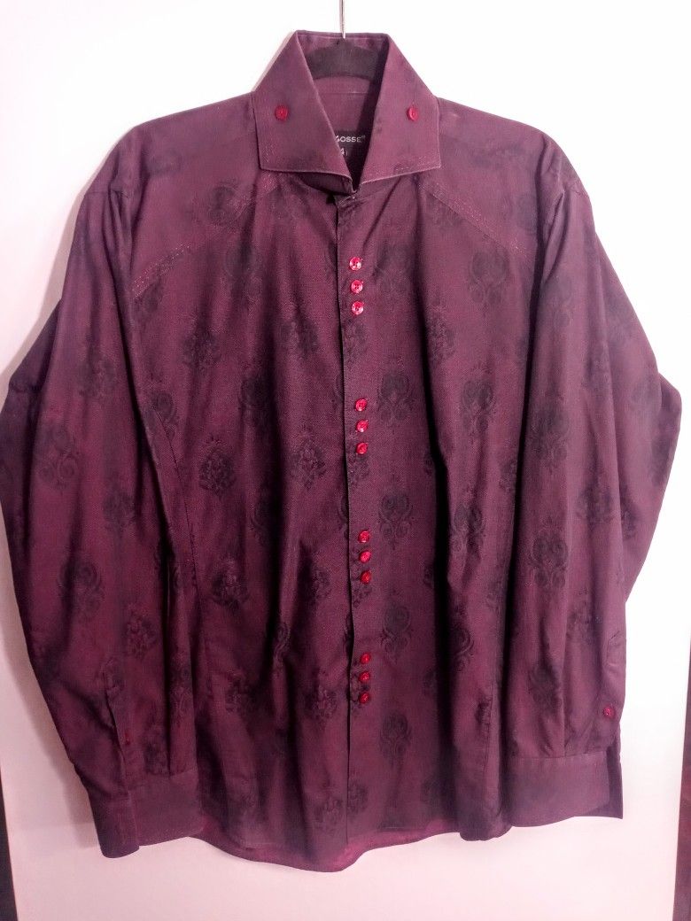 bogosse dress shirts Amazon.com: Bogosse Men's Danny 868 Men's Shirt 6/2XL Pink Jacquard : Clothing, Shoes & Jewelry