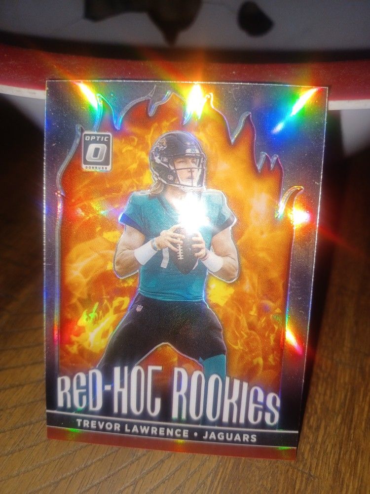 Trevor Lawrence Optics Silver Red Hog Rookies