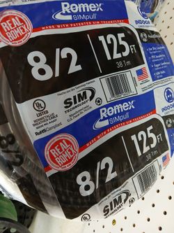 New Romex wire 8/2