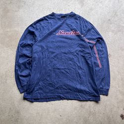 Vintage Y2K Nautica Navy Long Sleeve Shirt