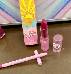 ColourPop Barbie Lux Lipstick and Liner Set in Malibu Sunset