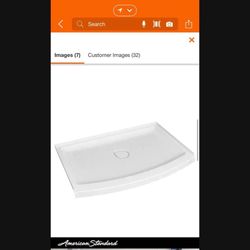48x30 AMERICAN STANDARD CENTER HOLE SHOWER PAN NEW