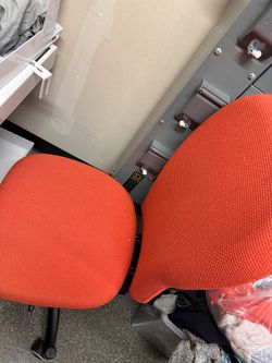 Desk Chair Orange