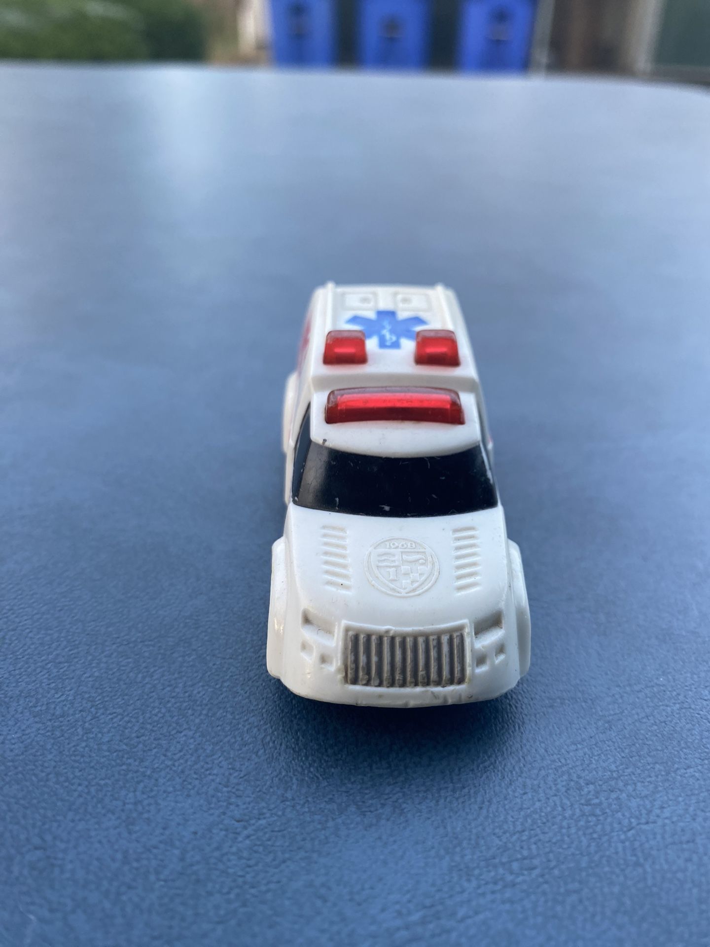 1994 White Ambulance Toy Car