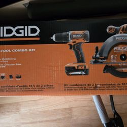 Ridgid 2 Tool Combo Kit New 