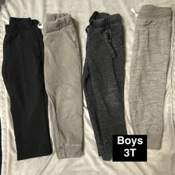 Boys 3T Jogger Sweatpants Bundle