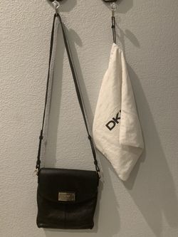 Leather crossbody DKNY bag