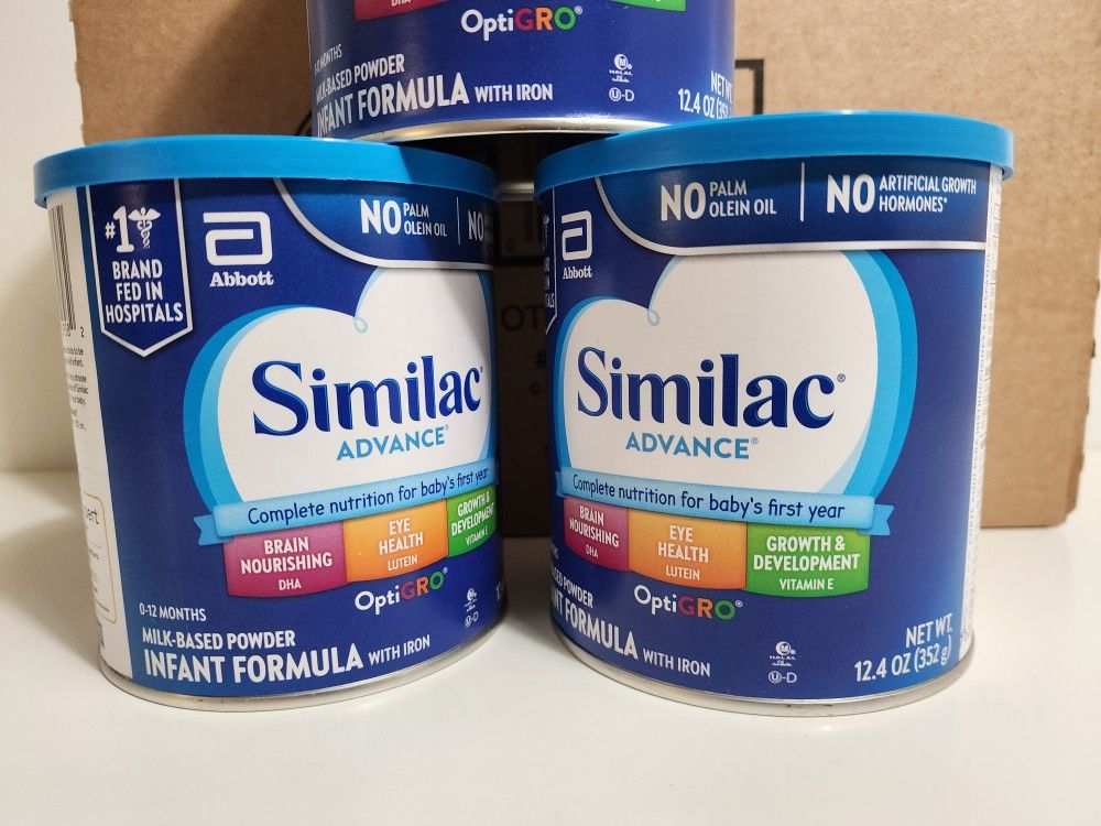 7-Cans Similac Advance Powder Infant  Formula - 12.4oz 

