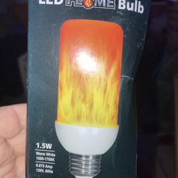 New- LED Flame Bulb Tube-Style New! 4  Pending 