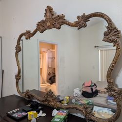 Large Antique Ornate Mirror From The '60s