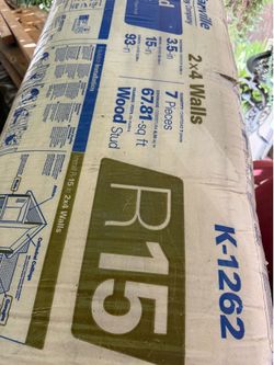 Johns Manville R-15  faced insulation