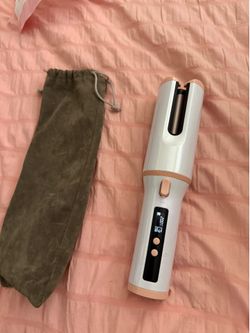Cordless hair curler with case