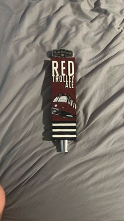KARL STRAUSS BREWING RED TROLLEY ALE BEER TAP HANDLE 