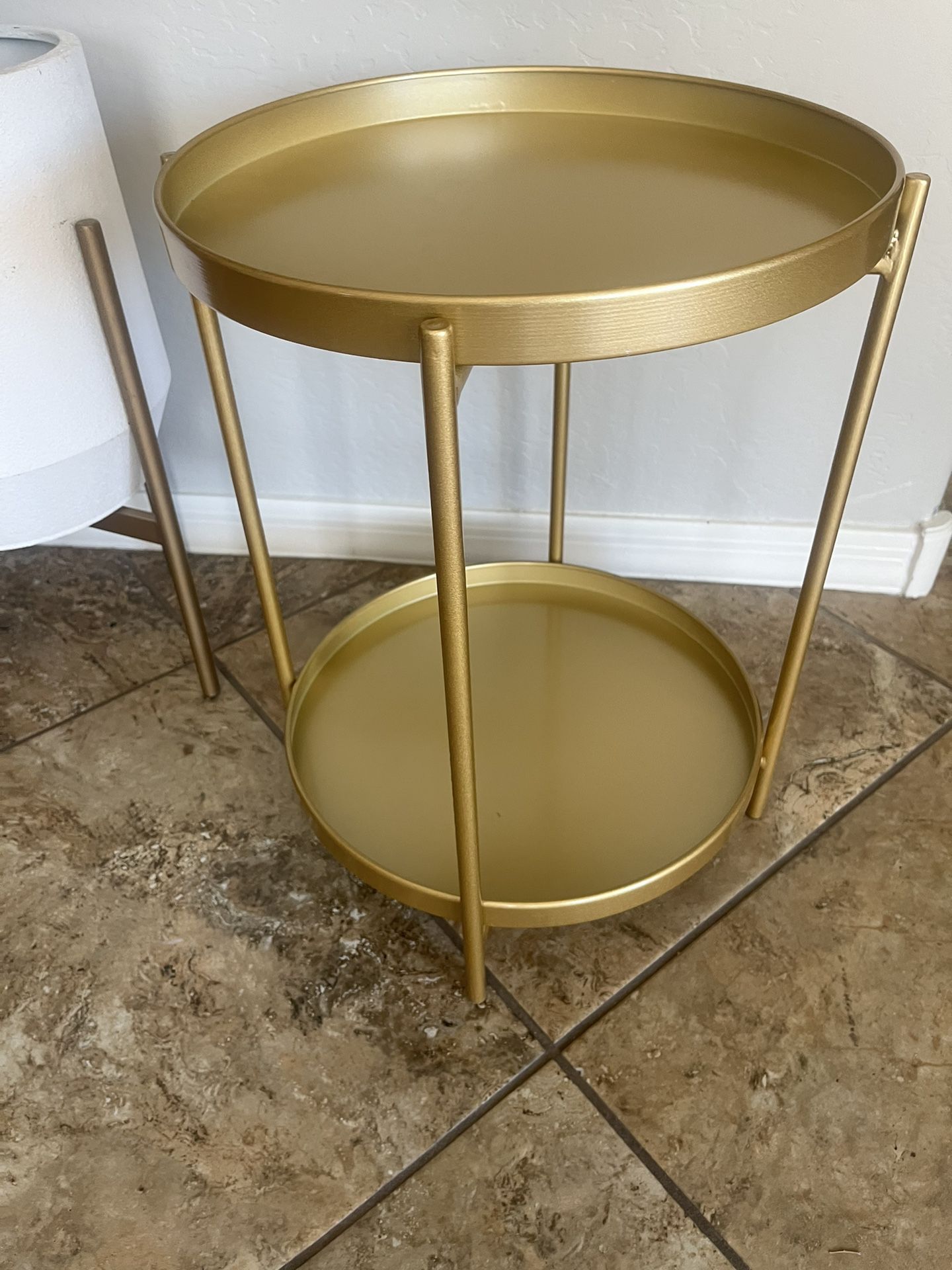 New Gold End Table