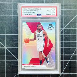 2019 Kawhi Leonard Mosaic Silver PSA 10