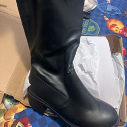 Black Wide Width Hell Boots 