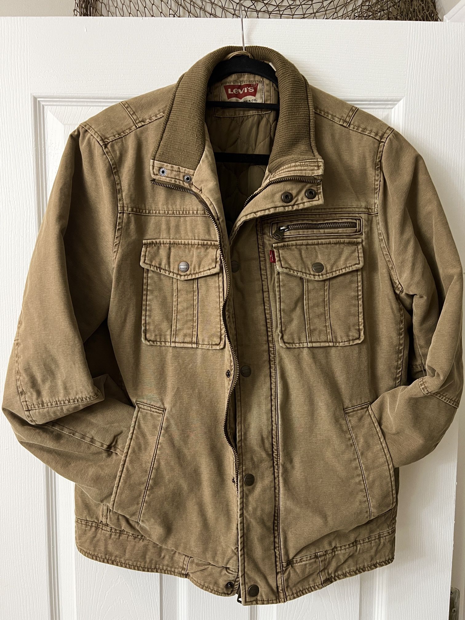 Levi’s Men Cotton Twill Utility Zip Front Medium Jacket