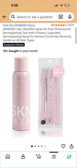 SKNBODY Hair Identifier Spray & Facial Razors Set