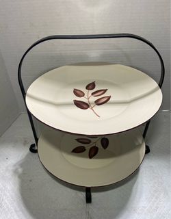 2 Tier Serving Plate