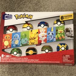 MEGA Construx Beginner Trainer Team 8-pack Pokemon balls