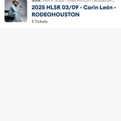 Carin León Tickets.  March 9th HLSR
