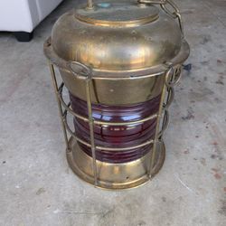 Ships Lantern Red Fresnel 