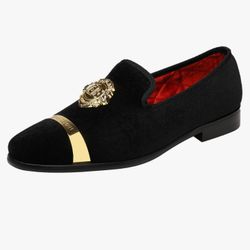 ELANROMAN Men's Velvet Loafers