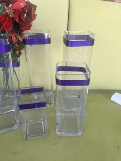 35 Vases De Coracion De Mesa $45 Por Todos