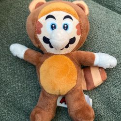Super Mario Bros Raccoon Tanooki Mario Plush 2019 Nintendo