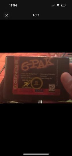 SEGA 6-PAK Sega Genesis Video Game Cartridge Compilation Game KA