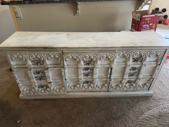 Dresser we used as a TV stand and toy storage.