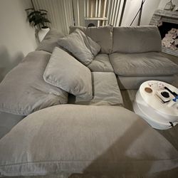 Grey Cloud Couch 3 Pieces