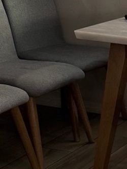 Grey Fabric Dining Chair