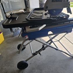 Kobalt 15amp 10inch Folding Wet Tile Saw With Stand 