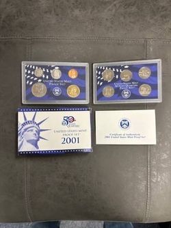 2001 U.S. Proof Set in OGP -- 10 TOTAL PROOF COINS! — SHIPPING AVAILABLE!