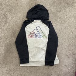Girls Adidas Grey Colorful  Hoodie size XL 16