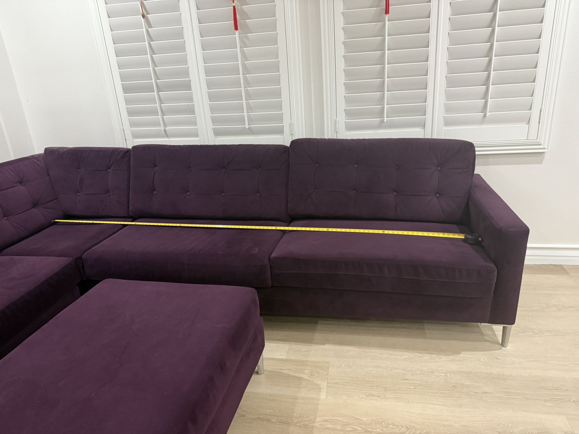 Sectional Sofa Velvet 