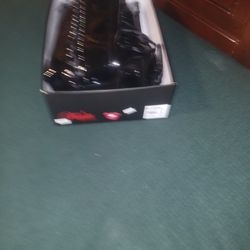 Theigh high Stripper lace up black boots size 8