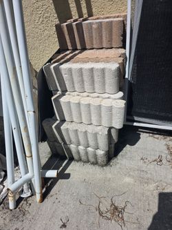 concrete scallop garden edgers