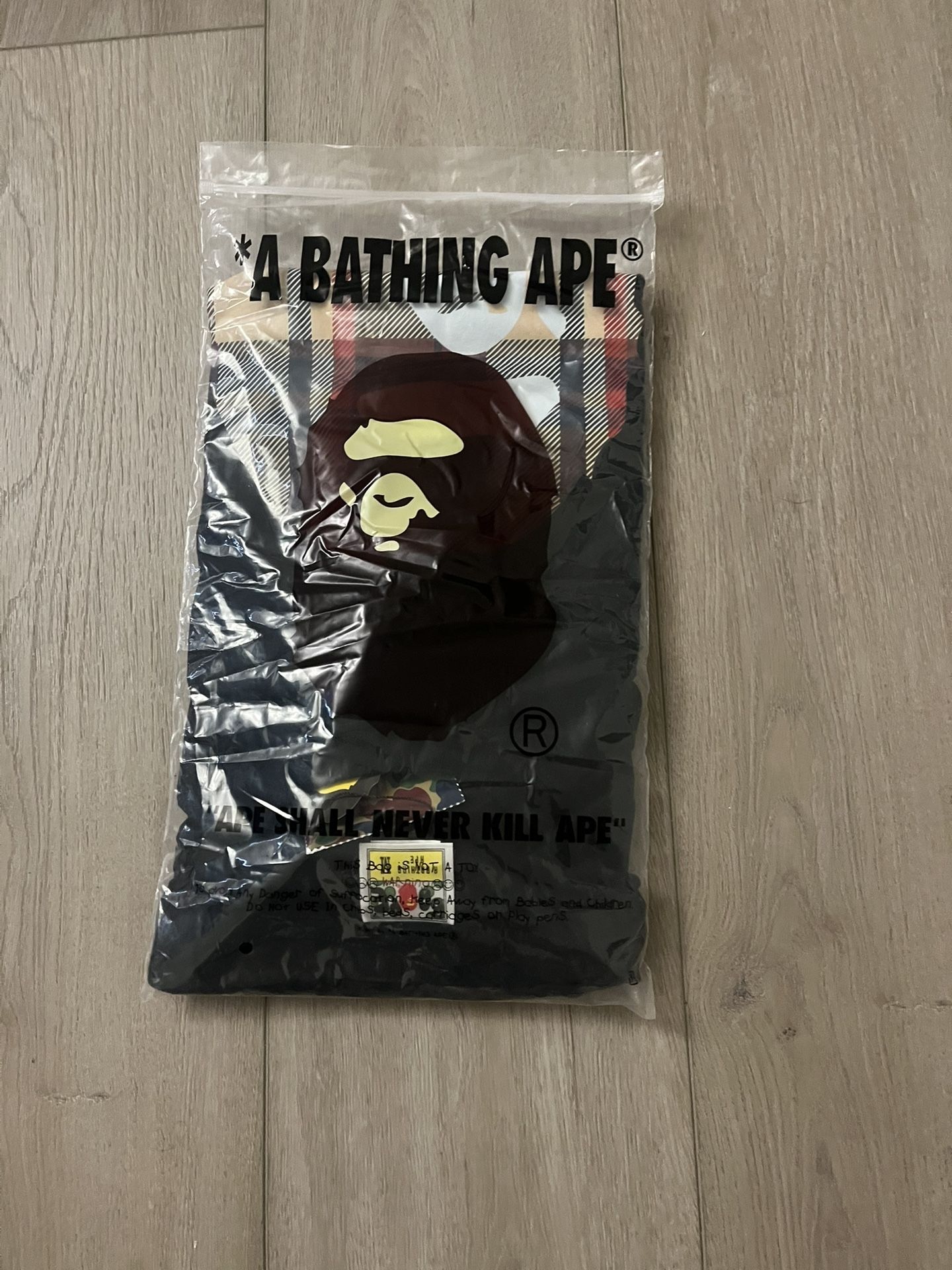 Black Burberry Bape T Size Medium