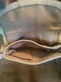 Coach Hobo Buckle Flap White Leather Signature C Classic L0669 -10603  Handbag