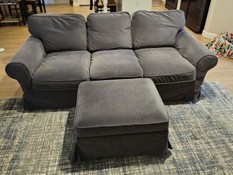IKEA UPPLAND Sofa + Ottoman