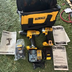 Dewalt 20v Max Two Drill Set New Open Box 